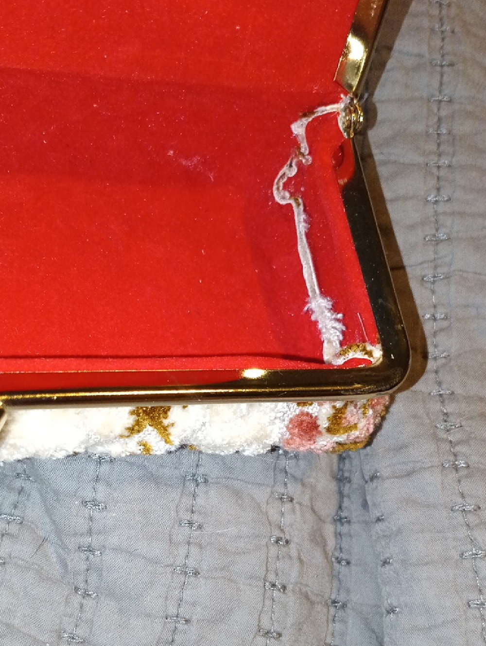 Vintage Floral Tapestry Bag/Makeup Bag - Picture 5 of 6